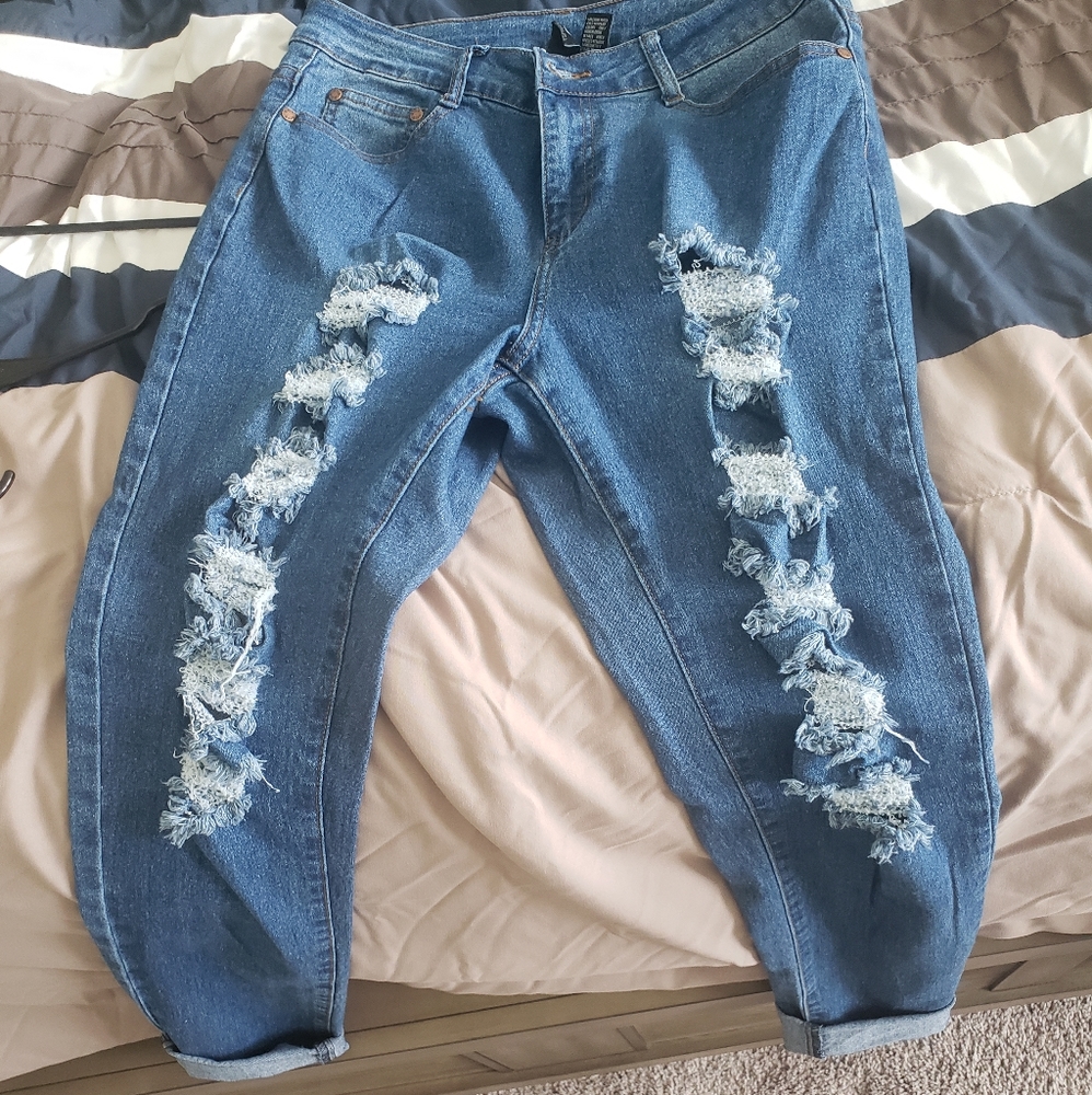 Cropped jeans
